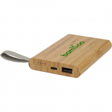 Logotrade ärikingi foto: Tulda 5000 mAh bambusest akupank
